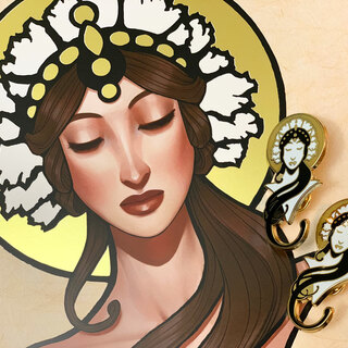 Limited Edition Gold Foil Lady of Eternity Print