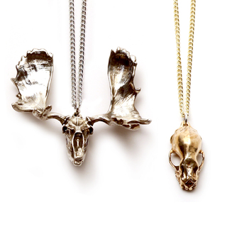 2 Skull Pendants in Bronze (Collection 7 only)