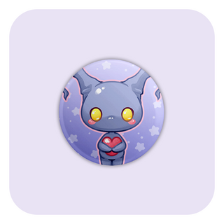 Kingdom Hearts Heartless Badge Button