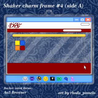 Shaker Charm Frame: Ao3 Browser
