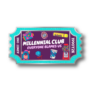 Millennial Club Pin