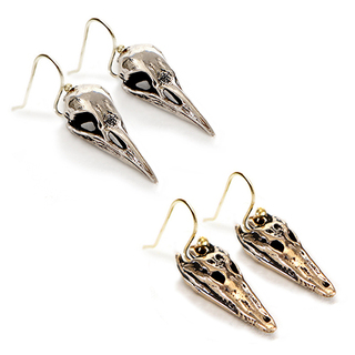 2 Skull Earring Sets in Bronze (Collection 9 only)