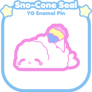 Snow Cone Seal Enamel Pin