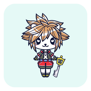 Kingdom Hearts Sora Enamel Pin