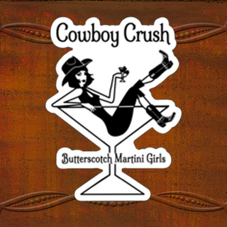 Cowgirl BMG Black and White Sticker by the Butterscotch Martini Girls