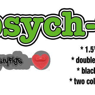 1.5" enamel pin "PSYCH-O"