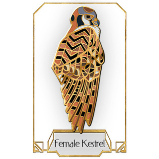 American Kestrel Pin - Female