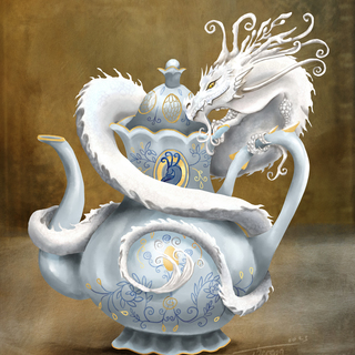 Wall-Art - Tea Dragon (8x10)