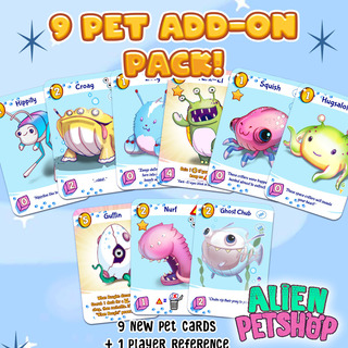Alien Petshop 9 pet card expansion pack