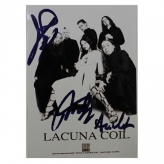 Lacuna Coil, Band Photo-Card Comalies Era, signed