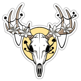 Crowned with Decay Vinyl Sticker