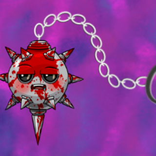 Chibi Murder Mace Acrylic Keychain (Sarcasm Addition)