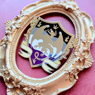 Past Heraldry Asexual Wyvern Pin