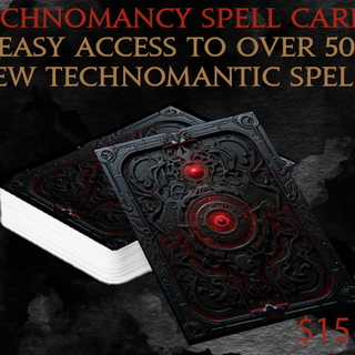 Technomancy Spell Cards