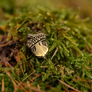 Acorn Brass Mini Pin