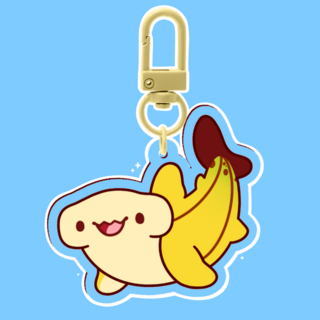 Bananahead Shark Acrylic Keychain - Version 2