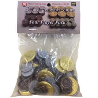 4 Player Pak of Historic Metal Coins