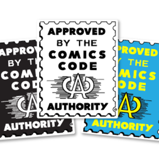 Comic Code Authority B&W Sticker Set #1