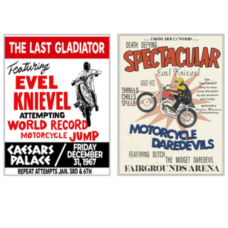 Lost Evel Knievel Event Posters
