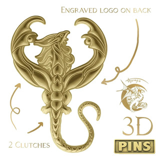 3D limited edition scorpio pin