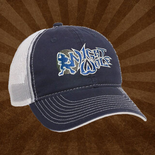 Night Wolf Logo Navy/White Baseball Hat