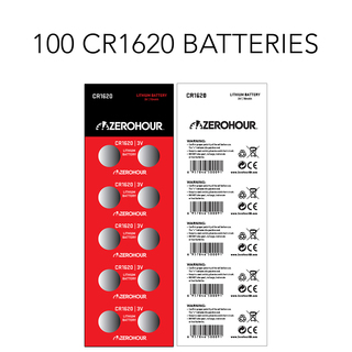 REBEL 100-Pack of CR1620 Batteries