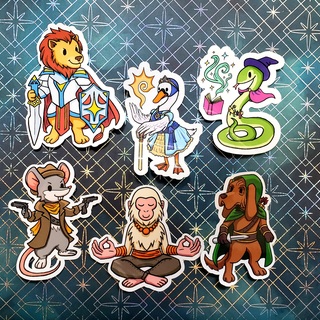 Vinyl Animal Adventurer Stickers- Set 3