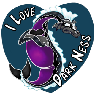 I love dark ness sticker