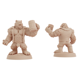 3D Printer Figure (STL File) - Otto the Werebear