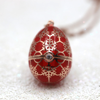 Sterling Silver Christmas Egg Charm