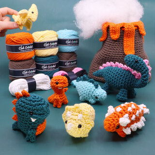 Land Before Twine: Delux Dinosaur Crochet Kit