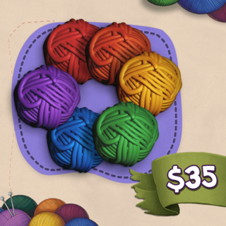 Deluxe 3D Yarn Tokens