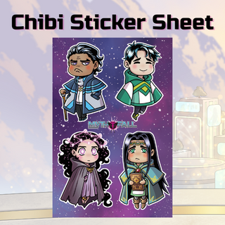 Mythfall Chibi Sticker Sheet