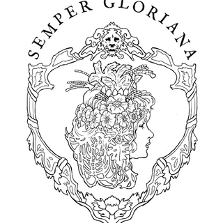 "Semper Gloriana" clear vinyl sticker