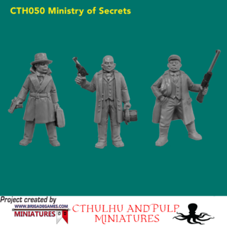BG-CTH050 Ministry of Secrets (3 models, 28mm, unpainted)