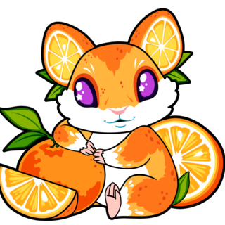 Orangster Hamster Pin