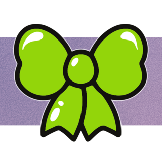 Green Bow Mini Pin