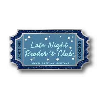 Late Night Reader's Club Pin