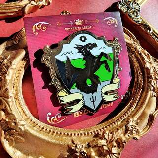 Past Heraldry Demiromantic Hippocampus Pin