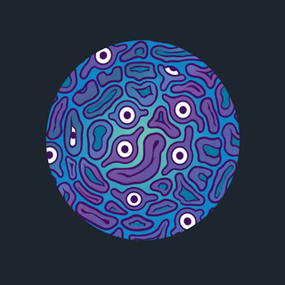 Brain Coral Plush Badge