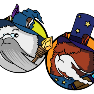 Alpacadamus enamel pin (2 pcs)