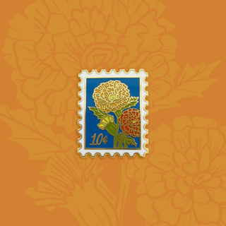 October Birth Flower: Marigold Pin