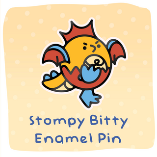 Stompy Bitty Basilisk Enamel Pin