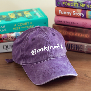 Booktrovert Hat - Washed Purple