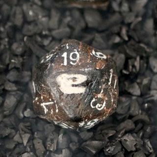 T-Rex D20 Single Die (Carved Solid Bone)