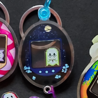 Vpet Ghost Shaker Charm (Night forest shell)