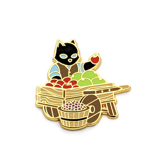 S2 Cat Fruit Vendor Pin