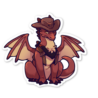 "Cowboy Blaze" Sticker