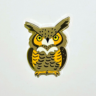 FORK 1.5" Enamel Pin - Great Horned Owl