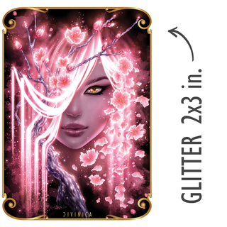 Glitter Sticker: Veiled Magu Nightglow - 3 Inch